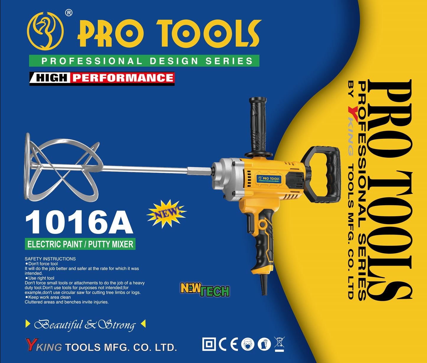 Pro Paint / Putty Mixer - Model 1016-AN