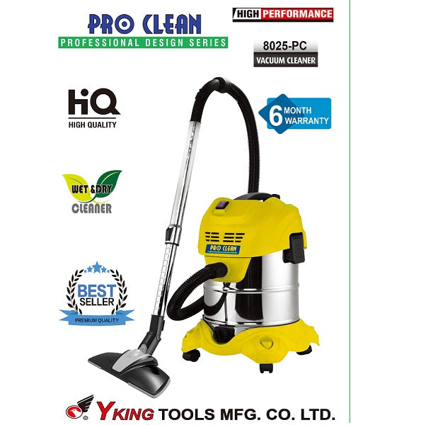 Pro-Clean Vacuum Cleaner (Wet & Dry)  - Model 8025-PC
