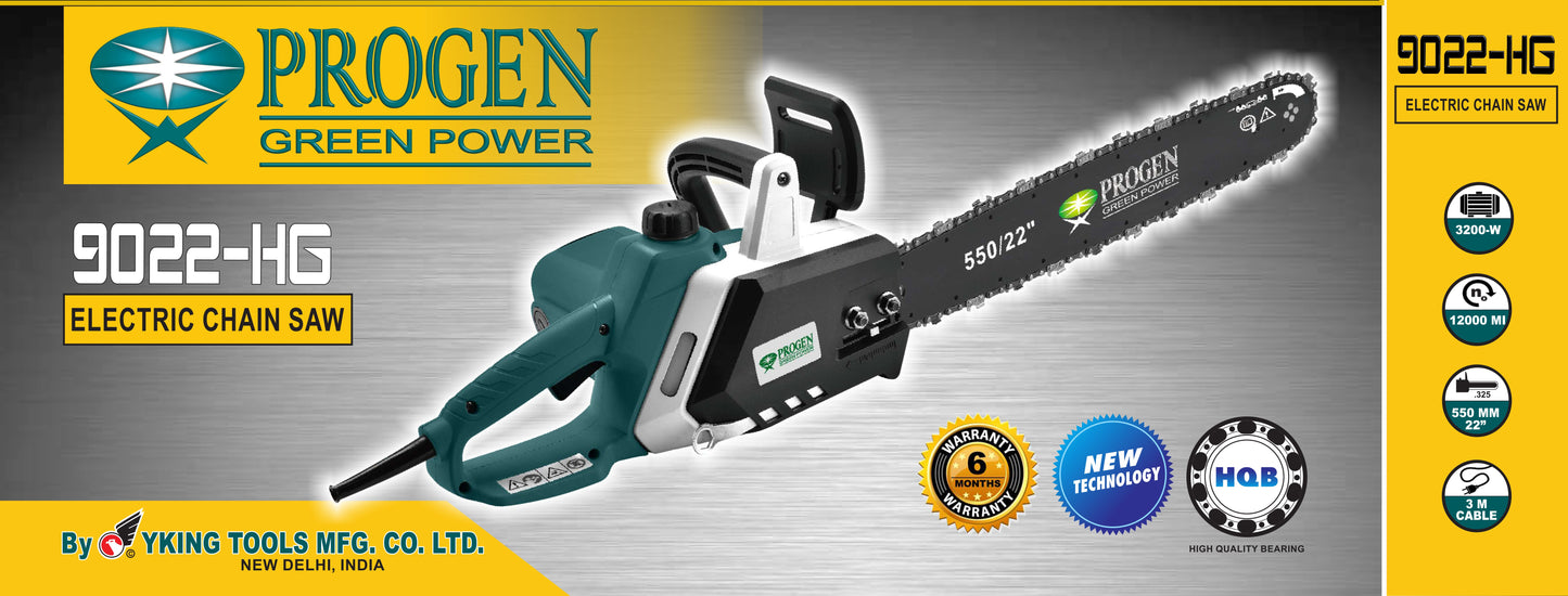 Progen Electric Chain Saw - 22" (55.8 cm) Model 9022-HG