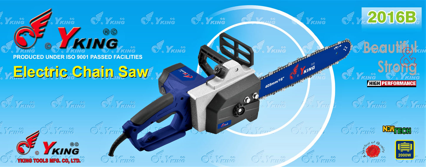 Yking Electric Chain Saw-16" (40.64 cm) - Model 2016-B