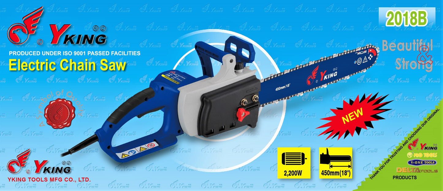 Yking Electric Chain Saw-18" (45 cm) - Model 2018-D