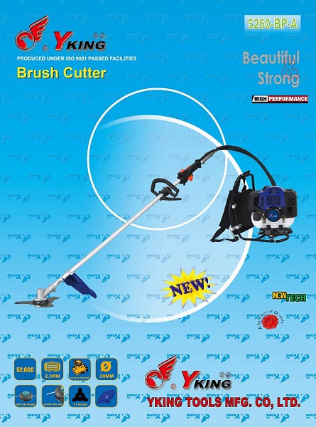 Yking Brush Cutter With Rod (Back-Pack) - Model 5260-BP-A