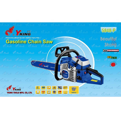 Yking Gasoline Chain Saw-18" & 22"  (45 / 55 cm) - Model 5848-P