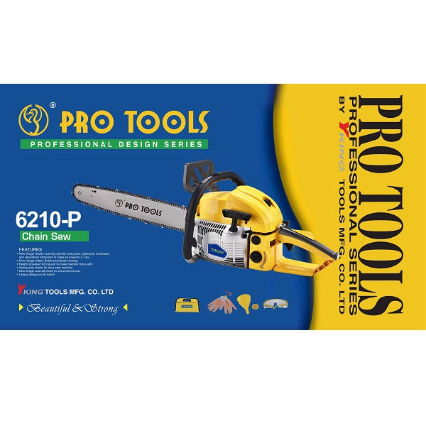 Pro Gasoline Chain Saw-18"+22"  (45 & 55 cm) - 6210-P