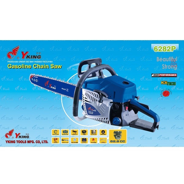 Yking Gasoline Chain Saw-18" & 22"  (45 / 55 cm) - Model 6282-P