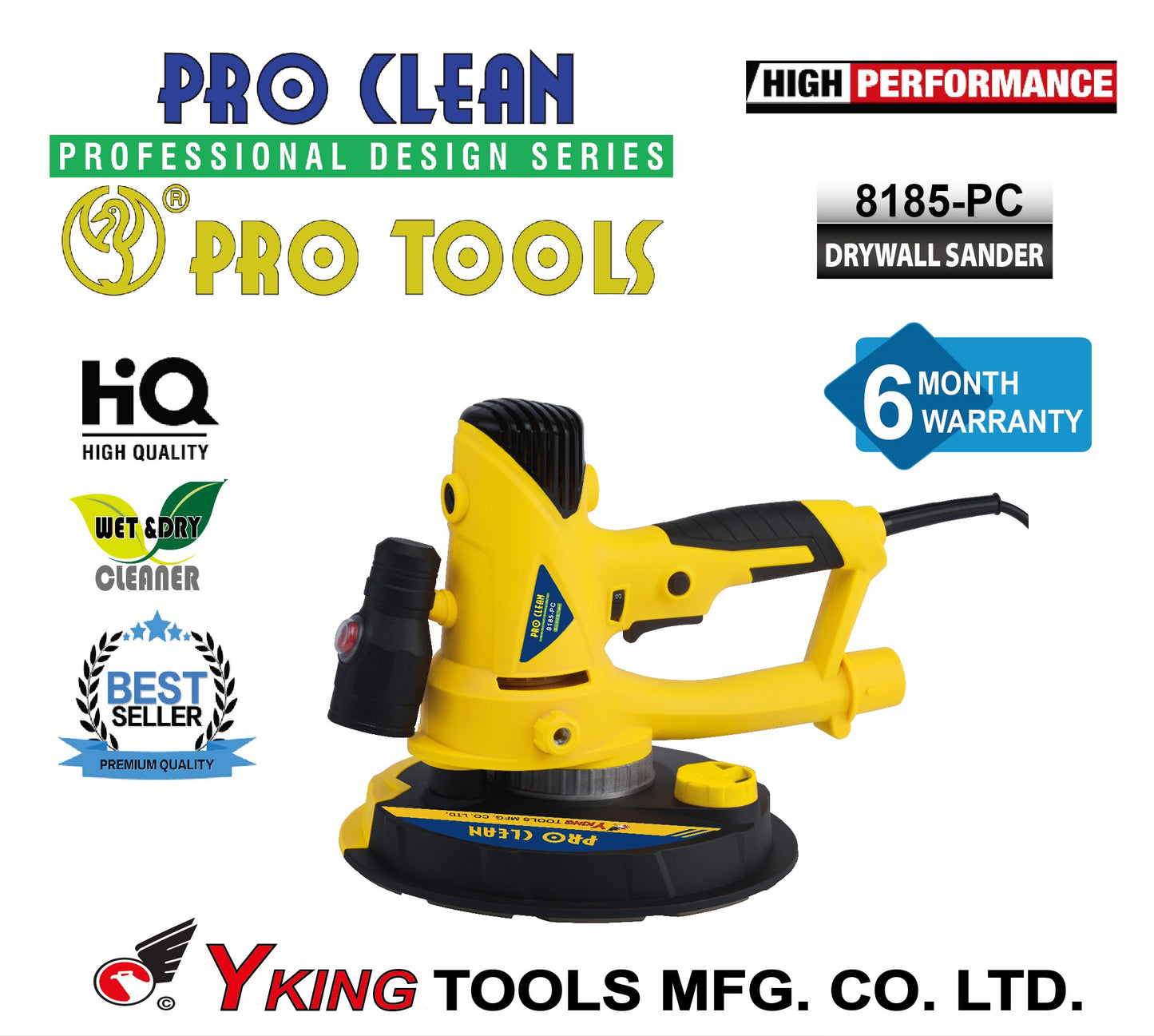 Pro-Clean Dry Wall Sander - Model 8185-PC